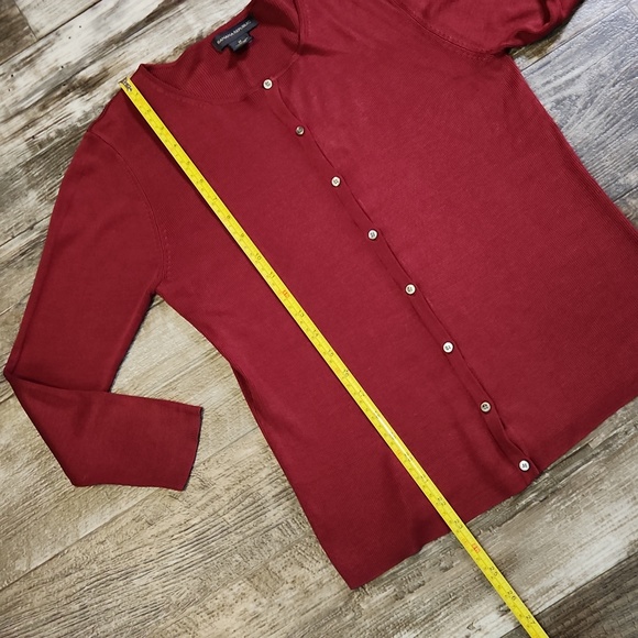 Banana Republic Button Up Ribbed Sweater Womens Medium - Picture 8 of 12